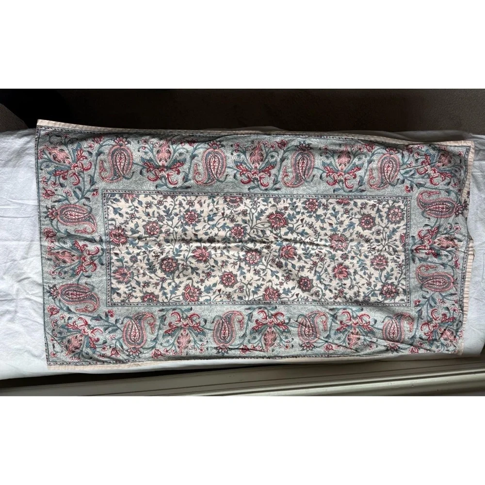 Ralph Lauren Avah King Size Shams Turquoise Floral Paisley Home‎ Decor Bedding